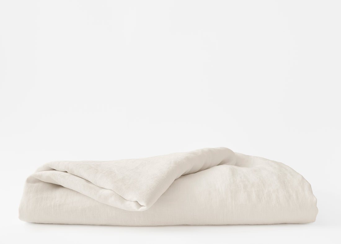 hemp flat sheet in light beige
